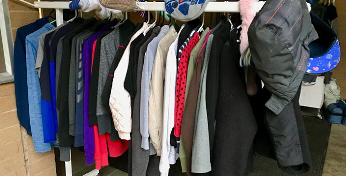 lost and found rack