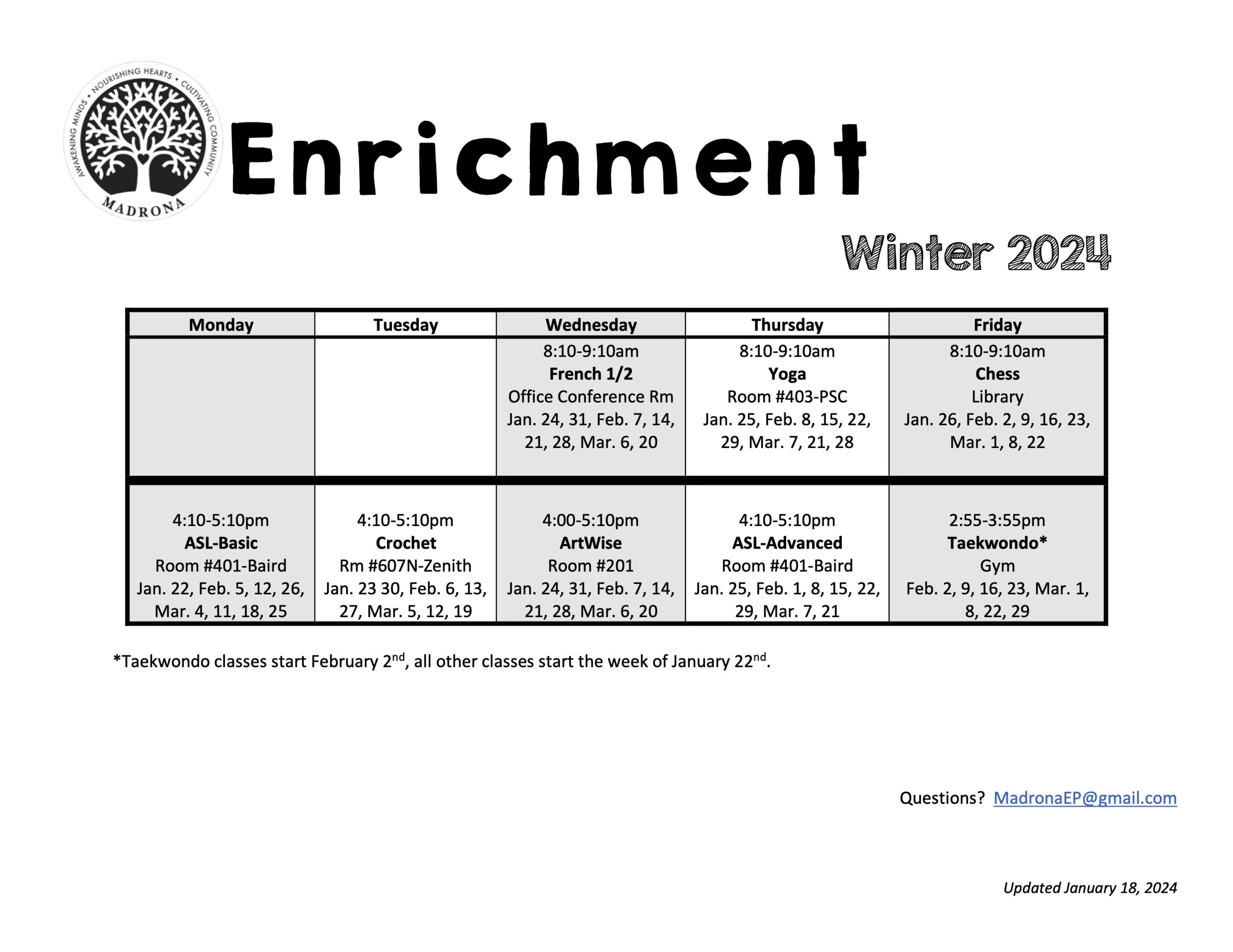 Enrichment Madrona Bear Facts